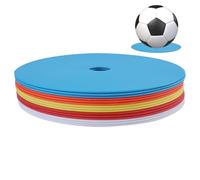 Plaques de marquage de football - Design rond, disques d'entraînement polyvalents, outils d'exercice. Tapis plats qui soutiennent un positionnement précis et une amélioration du mouvement | Utilisable