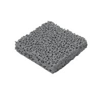 plaques de mousse poreuses, Feuille filtrante carrée en porcelaine et carbure de silicium, faible densité (20 ppp), 1 pièce(120mmx120mmx22mm)