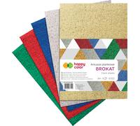 Plaques de mousse scintillantes Happy Color A4 5 couleurs 5 feuilles.