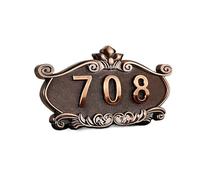 Plaques de numéro de chambre en acrylique personnalisée - porte/maison personnalisée rétro signes 7x3.5inch pour les nouvelles maisons