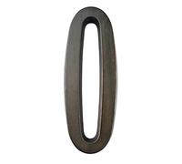 plaques de numéros de maison, Numéro de maison autocollant en métal, 101 mm, for extérieur, boîte aux lettres, porte, 10,2 cm, argent/noir, alliage zinc, n°0-9(Black,0)