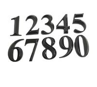plaques de numéros de maison, Numéro de maison en plastique noir 5 cm, numéro porte 0 à 9, plaque, panneau tiroir, placage, autocollant d'adresse d'hôtel(7)