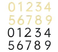 plaques de numéros de maison, Plaque d'immatriculation autocollante en acrylique for maison, chambre, porte, extérieur, intérieur, appartement, table, boîte aux lettres(Black,7)