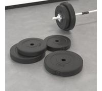 Vidaxl Plaques De Poids 4 Pcs 30 Kg Bã©Ton