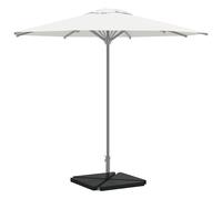 Plaques de poids de parasol 4 pcs triangulaire granit noir 14kg vidaXL