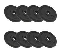 vidaXL Plaques de poids pour haltères 8 x 2,5 kg Fonte Musculation