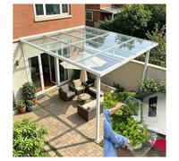 Plaques de Polycarbonate Transparent de 1 Mm, Isolation Transparente et Étanche Pluie pour Toitures, Jardins, Agriculture, Cours Intérieures, Abris et Auvents(1.5x3m/4.92x9.84ft)
