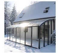 Plaques de Polycarbonate Transparent Protégées 1 Mm, Pare Soleil Transparent Plaque Polycarbonate Transparente Étanche pour Pluie, Neige, Serres, Jardin(1.56x3m/5.12x9.84ft)