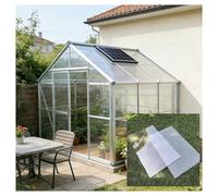 Plaques de Polycarbonate Transparentes Panneau Toiture Plastique Feuille Transparente Imperméable pour Extérieur, Serres, Remplacement Panneaux Abris Jardin(1.2x6m/3.94x19.68ft)