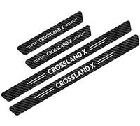 Plaques de Protection de Seuil de Porte Extérieure de Voiture pour Opel Crossland X，Protections de Seuil de Porte, 4pcs