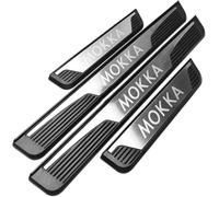 Plaques de Protection de Seuil de Porte Extérieure de Voiture pour Opel Vauxhall Mokka，Protections de Seuil de Porte, 4pcs