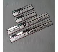Plaques de Protection de Seuil de Porte Extérieure de Voiture pour Suzuki Sx4 S-Cross 2014-2022，Protections de Seuil de Porte, 4pcs