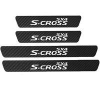 Plaques de Protection de Seuil de Porte Extérieure de Voiture pour Suzuki SX4 S-Cross S Cross 2014-2020，Protections de Seuil de Porte, 4pcs