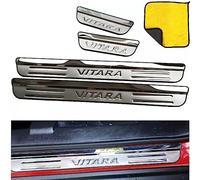 Plaques de Protection de Seuil de Porte Extérieure de Voiture pour Suzuki Vitara 2015-2021，Protections de Seuil de Porte, 4pcs