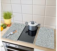 Plaques de protection en verre GRANIT pour cuisinière - 2 pièces, WENKO