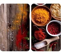 Plaques de protection en verre SPICE pour cuisinière - 2 pièces, WENKO
