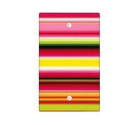 Plaques de protection pour interrupteur à rayures vibrantes, lignes colorées pour toutes les saisons, style moderne amusant, parfait pour la décoration de la maison