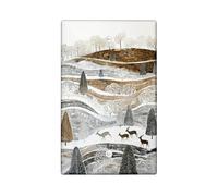 Plaques de protection pour interrupteur paysage d'hiver, motif forêt argentée et dorée pour décoration d'intérieur, plaques murales thermoplastiques, plaque de couverture vierge de taille standard