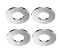 Plaques de recouvrement de plomberie - 4 robinets à bride de tuyau rond | Anneau de couvercle de robinet de douche | de couverture de plomberie pour trous de valve d'angle et tuyaux d'eau