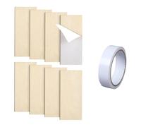 Plaques de recouvrement de réparation de charnière en bois avec ruban adhésif double face, plaques de gâche pour la restauration du cadre de porte, installation facile pour serrure de porte extérieure