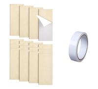 Plaques de recouvrement de réparation de charnière en bois avec ruban adhésif double face, plaques de gâche pour la restauration du cadre de porte, installation facile pour serrure de porte extérieure