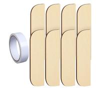 Plaques de recouvrement de réparation de charnière en bois avec ruban adhésif double face, plaques de gâche pour la restauration du cadre de porte, installation facile pour serrure de porte extérieure