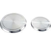 Plaques de recouvrement pour cuisinière Wenko, 4 pièces, acier inoxydable 2235504100