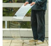 Plaques De Remplacement 1mm, Feuille De Toiture en Polycarbonate, Couverture De Toit Isolante Anti-Pluie, Auvent Extérieur, Panneau De Toit Transparent(1.22 * 15m/4 * 49.2ft)