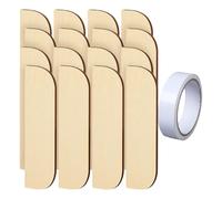 Plaques de renfort de charnière en bois pour bords de porte d'armoires de cuisine - Plaque de protection durable