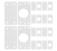 Plaques de Réparation de Charnière D’armoire en Acier Inoxydable | Kit Vis et Pièces de Montage, Finition Argentée, pour Portes D’armoire et Façades de Tiroirs