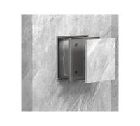 Plaques de réparation en plastique pour les murs s Panneau d'accès d'inspection en PVC for mur, gris et blanc, plusieurs tailles(Grijs,15x20cm/6x7.9in)