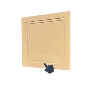 Plaques de réparation en plastique pour les murs s Tailles multiples multicolores en aluminium de bouton poussoir de panneau d'accès de cloison sèche(Giallo,10x10cm/4x4in)