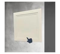 Plaques de réparation en plastique pour les murs s Tailles multiples multicolores en aluminium de bouton poussoir de panneau d'accès de cloison sèche(Beige,12x12cm/5x5in)