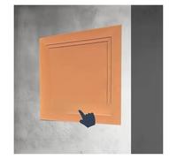 Plaques de réparation en plastique pour les murs s Tailles multiples multicolores en aluminium de bouton poussoir de panneau d'accès de cloison sèche(Original Wood,40x40cm/16x16in)