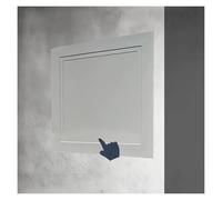 Plaques de réparation en plastique pour les murs s Tailles multiples multicolores en aluminium de bouton poussoir de panneau d'accès de cloison sèche(Light Gray,30x30cm/12x12in)