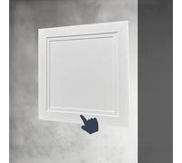 Plaques de réparation en plastique pour les murs s Tailles multiples multicolores en aluminium de bouton poussoir de panneau d'accès de cloison sèche(White,15x15cm/6x6in)