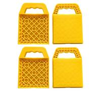 Plaques de stabilisation - 4 tapis de sol multi-angles, plaques de support de remorque contre l'enfoncement, pour l'extérieur, camion, SUV, remorque, camping, caravane, stationnement