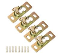 Plaques de suspension de porte en fer robuste - Supports de montage pour portes coulissantes - Support à rouleau sécurisé pour des configurations simples de matériel de porte en métal - Plaques de