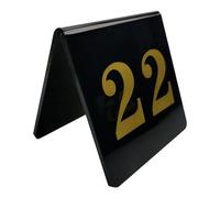 Plaques de table en acrylique pour restaurants, Numéros de table en acrylique for événements noir et blanc 1-70 double face 8x8 cm(Black,21~30)