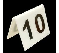 Plaques de table en acrylique pour restaurants, Numéros de table en acrylique, plusieurs tailles, tentes multicolores double face(White,91~100)