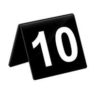 Plaques de table en acrylique pour restaurants, Numéros de table en acrylique, plusieurs tailles, tentes multicolores double face(Black,91~100)
