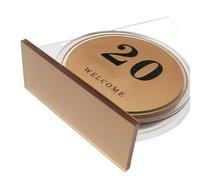 Plaques de table en acrylique pour restaurants, Supports de numéros table en acrylique noir et or avec chiffres 1 à 100(Gold,91-100)