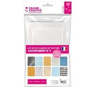 Plaques de texture (3) 10 pièces - graine créative Incolore G