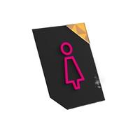 plaques de toilette Panneau De Signalisation For Toilettes For Hommes Et Femmes, Autocollant Mural For(Color 05)