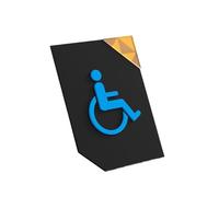 plaques de toilette Panneau De Signalisation For Toilettes For Hommes Et Femmes, Autocollant Mural For(Color 03)