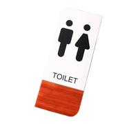 plaques de toilette Panneau De Toilettes, Signalisation Portes Salle Bain, Plaque Porte, Rappels Chaleur, Indicatrice, Autocollant Mural(Color 01)