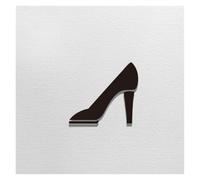 plaques de toilette Signalisation De Toilettes Multi-styles Panneau Plaque Porte Salle Bain Publiques(WOMEN C)