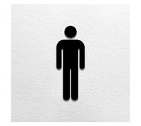 plaques de toilette Signalisation De Toilettes Multi-styles Panneau Plaque Porte Salle Bain Publiques(MAN C)