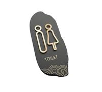 plaques de toilette Signalisation Des Toilettes For Hommes Et Femmes Salle(Color 01,10x25cm)
