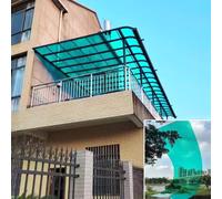 Plaques de toiture en polycarbonate - Panneaux de 2 mm d'épaisseur pour isolation et lumière du jour - Panneaux de toit durables, résistants et résistants à la déformation - Vert